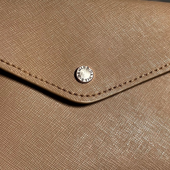 FREE ADD-ON Danier leather wristlet/purse pouch in tan - Picture 6 of 10